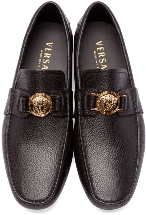 versace collection loakers|versace men's suede slippers.